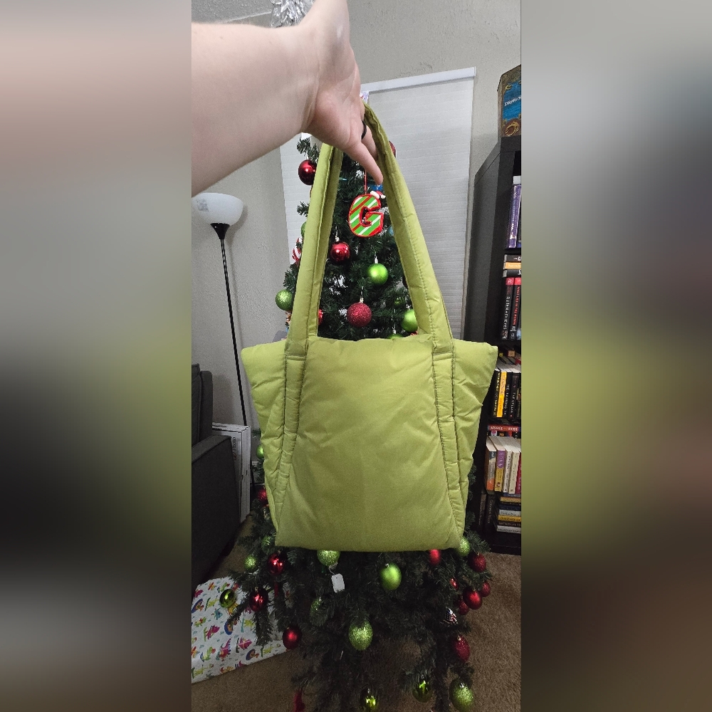 Baggu Puffy Mini Tote Pistachio - Picture 4 of 15